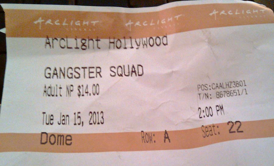 Arclight Ticket