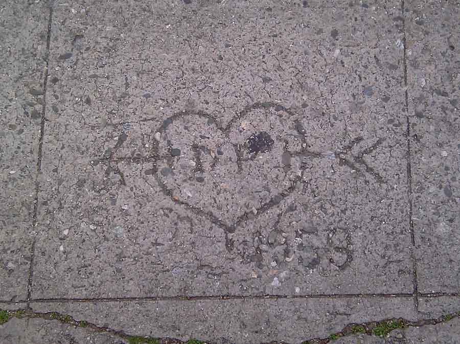 Sidewalk Initials